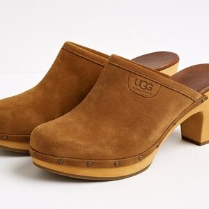 UGG Women's Tan Suede Clogs